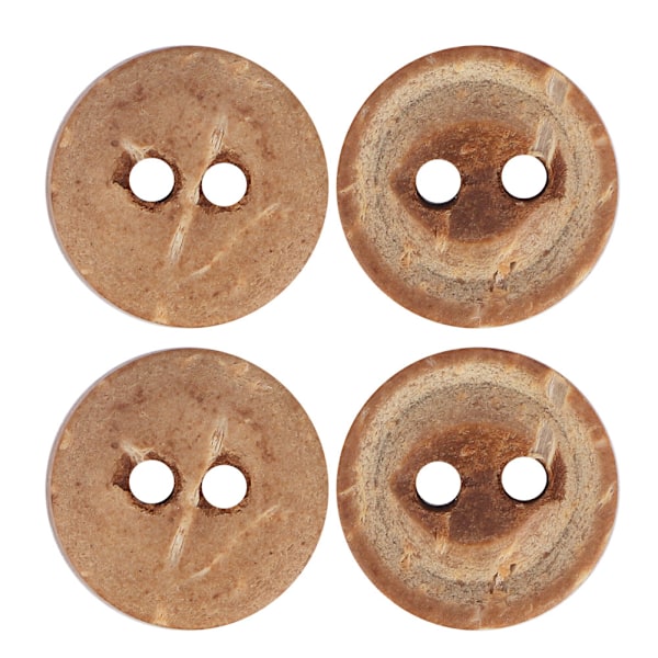 13mm 100 st/påse 4-håls runda knappar syverktyg tillbehör handgjorda hantverk DIY träknapp (224 13mm)
