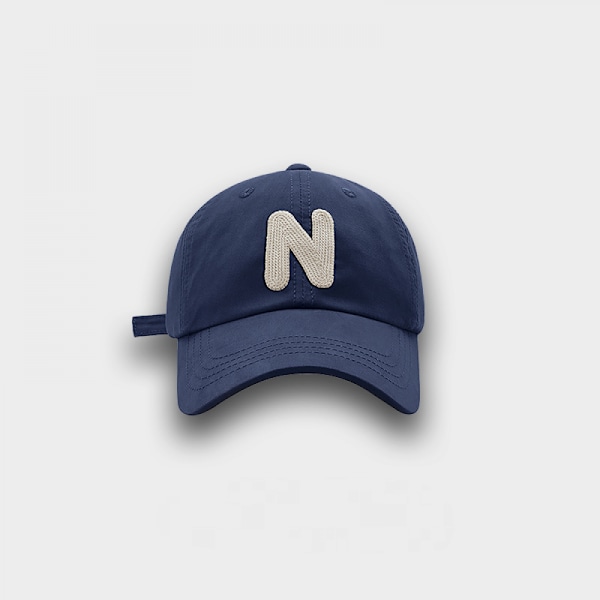 Hatt Brev Broderad Justerbar Baseballkeps Blue