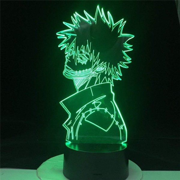 My Hero Academia Dabi 3D Barnnattlampa Touch 7 Färg Chan