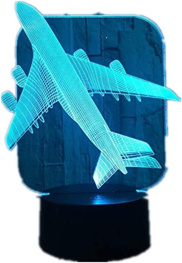 Flygplan Krigsflygplan Modell Kreativ 3D Nattljus Touch Jet Pl