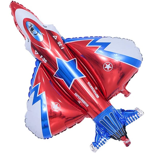 94*106cm Fighter Jet Flygplan Ballonger Tecknad
