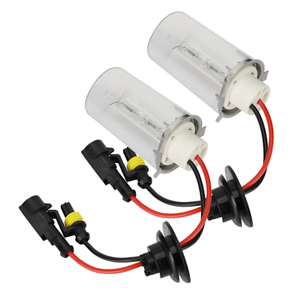 2 stk 100W H4-1 6000K Høy Lysstyrke Bil Xenon Frontlys Pæreerstatning