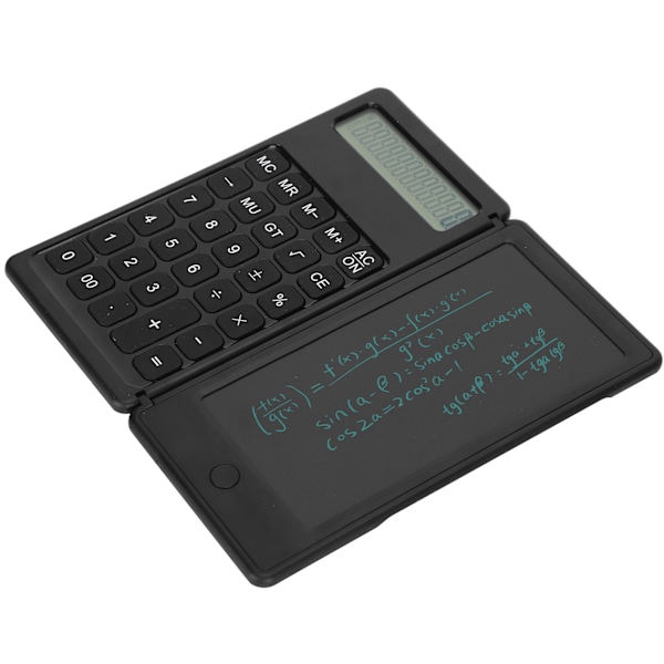 LCD Foldbar 12 Cifret Display Lommeregner Skriveplade Bærbar Tegneplade med Stylus