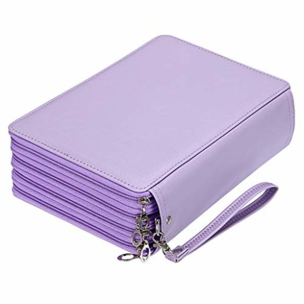 200 fack färgad pennfodral - Deluxe PU läderpenna B