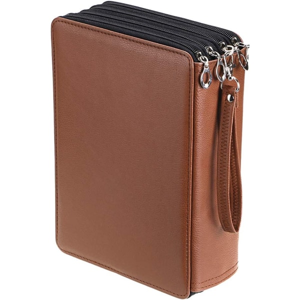 200 fack färgad pennfodral - Deluxe PU läder pennfodral F