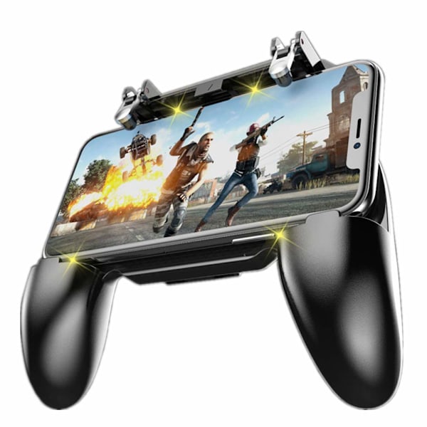 Mobiilipeliohjain PUBG Mobile Controller L1R1 Mobiilipelilaukaisin Joystick Gamepad iOS- ja Android-puhelimeen (W10-päivitys) W10 Update