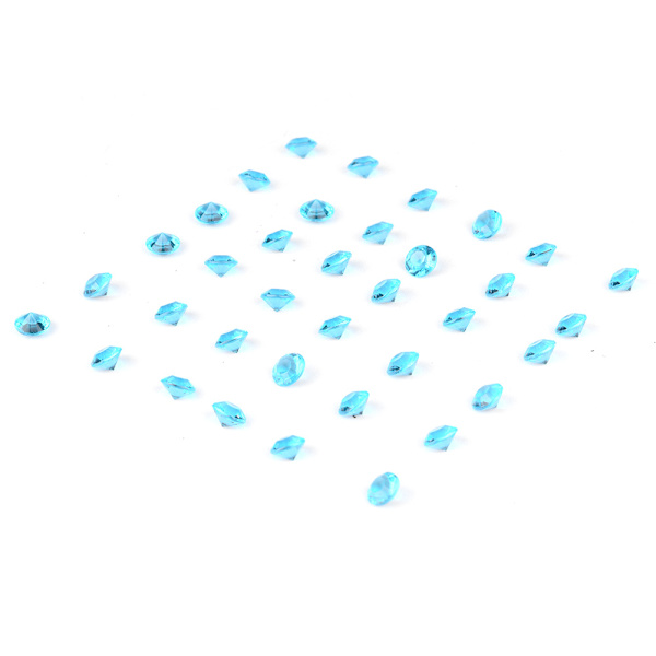 1000 stk 10 mm akrylperler bryllupsfestdekor DIY-pynt tilbehør (blå)