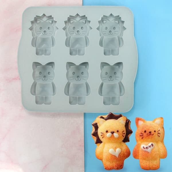 Silikone Kageforme Silikone Fondantform Løve Dyreform