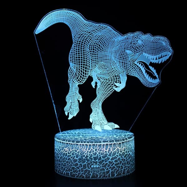 3D Natlampe LED Illusion Skrivebordslampe 7 Farveskift