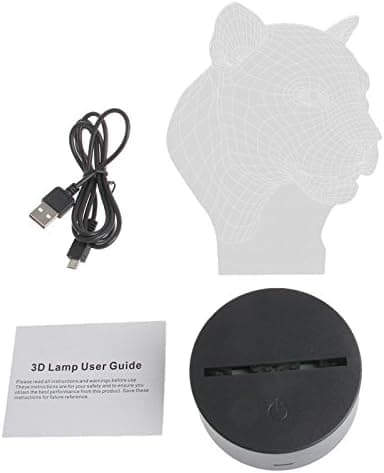 Gepard Leopard 3D Ljus Deko LED Bordslampa USB Laddning Sovrum