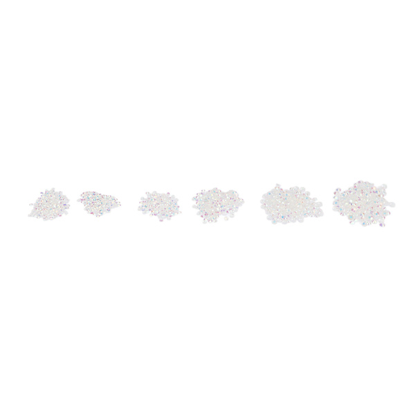 Nagel Strass Lim Fixering Glas Färgad Glasyr 3D Glänsande Attraktiv Platt Botten DIY Dekorativ Strass Makeup