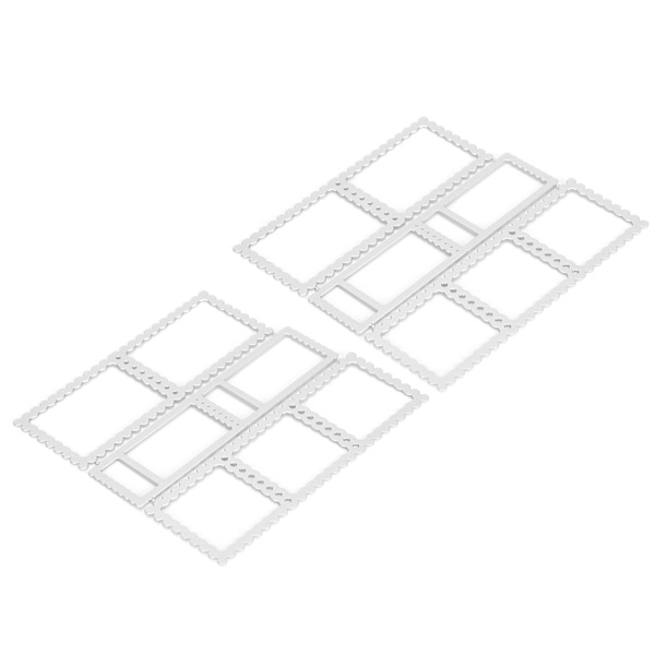 2 stansformar i metall för stansning och prägling av kort, scrapbooking och prägling av papper