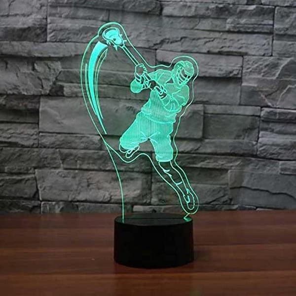 Mode Gave 3D Natlamper Lacrosse Spiller Touch Bord Des