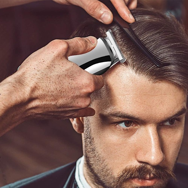 Skäggtrimmer för män Hårklippare Kropp Mustasch Näs Hår Trimmer Sladdlös Precisionstrimmer 6 i 1 Skötselset Vattentät USB Uppladdningsbar