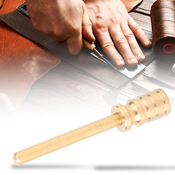 Messinkinen sähkökolvi lisävaruste hitsaus työkalu DIY nahkatyöhön (Arc 4 Groove)