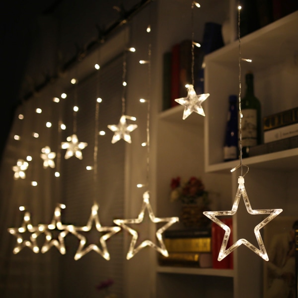 Christmas Star Gardinljus för fönster