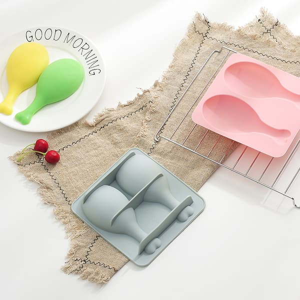3D Bagning Håndlavet Kyllingelegsform DIY Dag Chokolade Silic