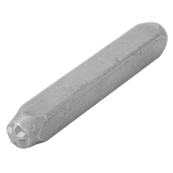 CR-V Stål Stjärnformad Stämpel 6mm Bredd 2.5'' Längd för Läder Plast Metall