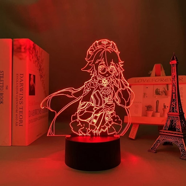 Genshin Impact Hu Tao lampa Game Light 3D LED Night Lights 16 fb4d Fyndiq