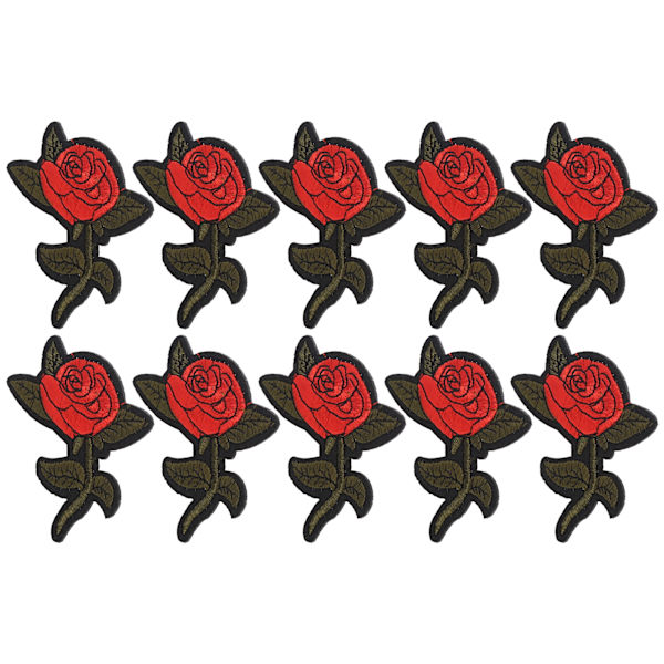 Broderi Klud Mærkat DIY Klæbende Dekorative Tøj Patches til Taske Tørklæde Tøj Reparation DekorationRose