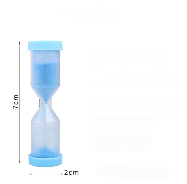 Sandtimer for barn - Liten fargerik timeglass akrylhette