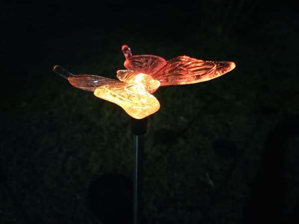 Solar Havepæle Lys Udendørs, Solar Sommerfugl Figur