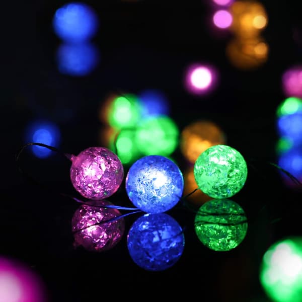 Multifarvede globus lyskæder til soveværelse, indendørs lyskæde Color 10 LED