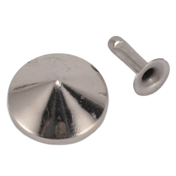 18mm Lædernitter Kit Rustfrit Fadeless Holdbart Jernnitte Stud DIY Lædernitte Tilbehør til Armbånd Hatte Bælter Sølv