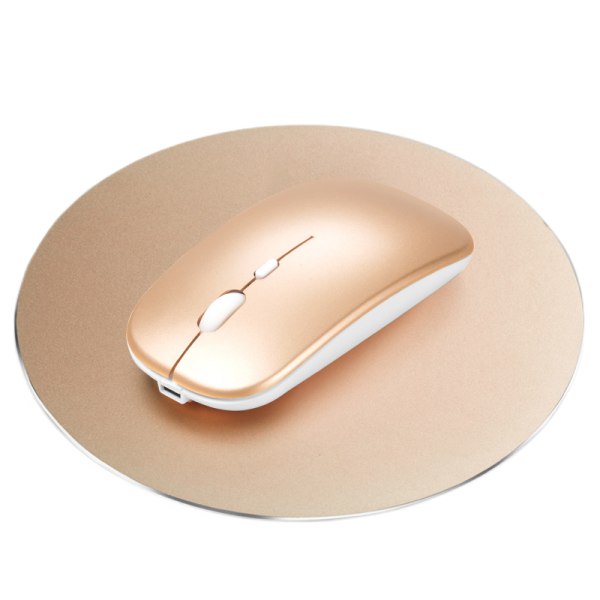 Uppladdningsbar trådlös mus, Ultra Slim Silent Bluetooth Mou