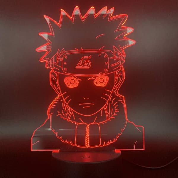 Naruto Kakashi Uchiha Sasuke 3D Illusion Natlampe Sm