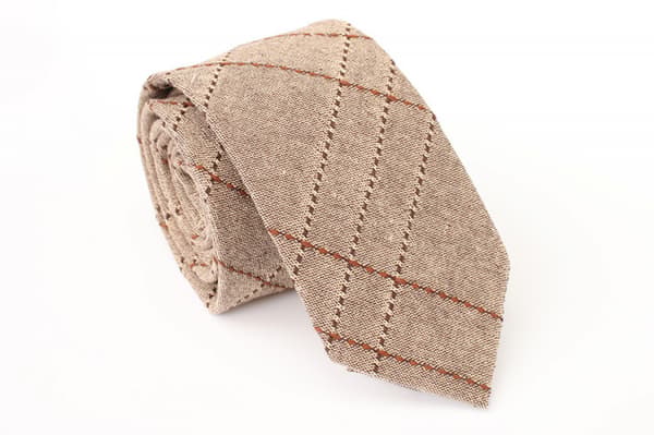 2.8\" (7 cm) ternet/stribet slips Tartan vævet TR materiale slips