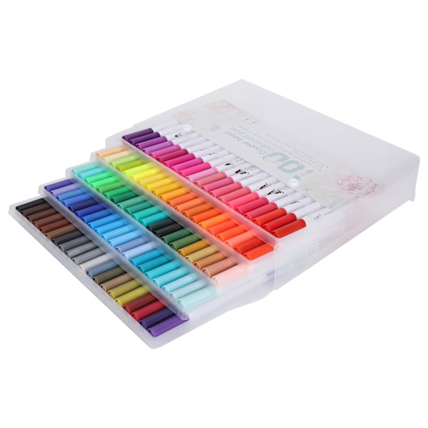 Maleri Akvarel Markører Assorterede Farver Blød FineLiner Tip Dual Pensel Kunst Tilbehør(STBG100 Farve )