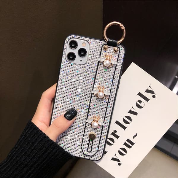 Kompatibel med iPhone 13 Pro Max Bling Stand Holder Case L