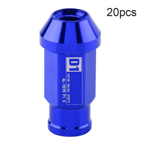 Bilskruer Racing Hjul Aluminiumsmutter M12X1.5 (Blå)