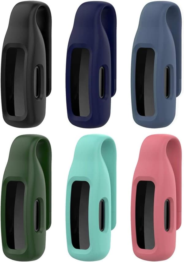 Klips kompatibel med Fitbit Inspire 2 - Silikonholder etui (6 stk.)