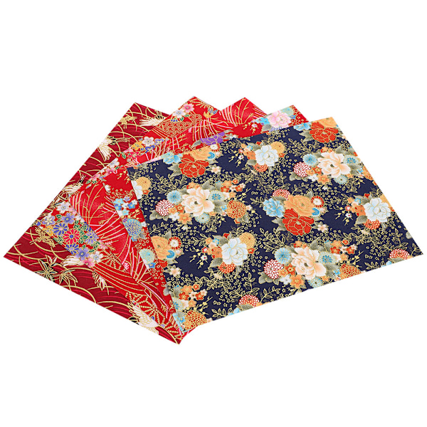 10 stk japansk stil bomullsstoff bronzing trykt quilting tilbehør for DIY håndarbeid vesker lommebøker 25x20cm