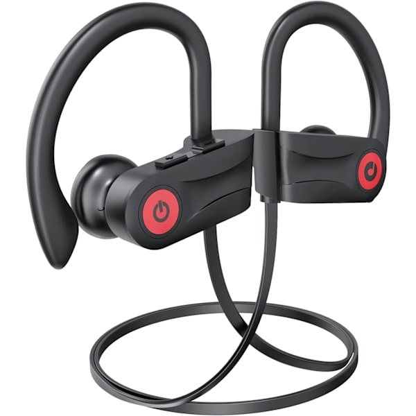 Bluetooth-kuulokkeet, langattomat nappikuulokkeet 16 tunnin toistoajalla Bluetooth 5.3 Langattomat kuulokkeet HD Deep Bass Stereo Sound Isolation IPX7 Vedenpitävä E Black