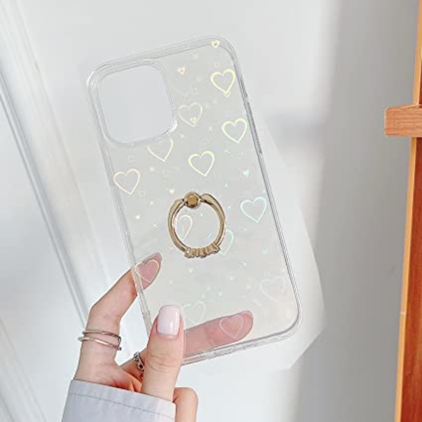 Kompatibel med iPhone 13 Pro Max Skal, Genomskinlig Bling Bling