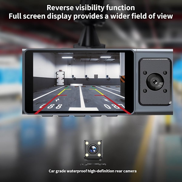 Dash Cam Front Inside, WiFi FHD 1080P HD Dash Camera for Cars, Car Camera with APP, WiFi Dash Cam with WDR Night Vision, 24 Hours Parking Record Dash