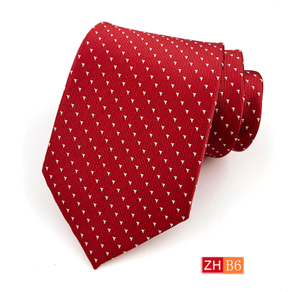 Fashion Tie Klassisk Blommig Herrvävd Jacquard Handgjord Halsduk B6