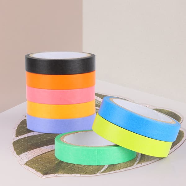 8 stk. Renfarget Student Mini Limstift Rull Kontormateriell Maskeringstape