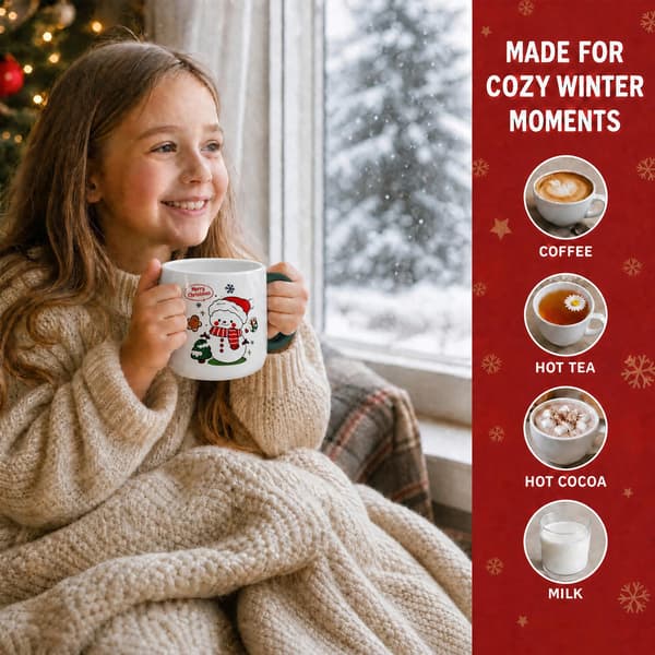 Julekrusvarmer sæt, rensdyr keramisk krus, til hjemmekontor julegave Elk