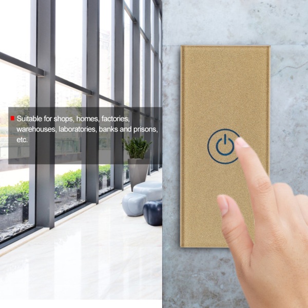 DC12V Touch Exit Button LED Swicth On/Off Dør Adgangskontrol System
