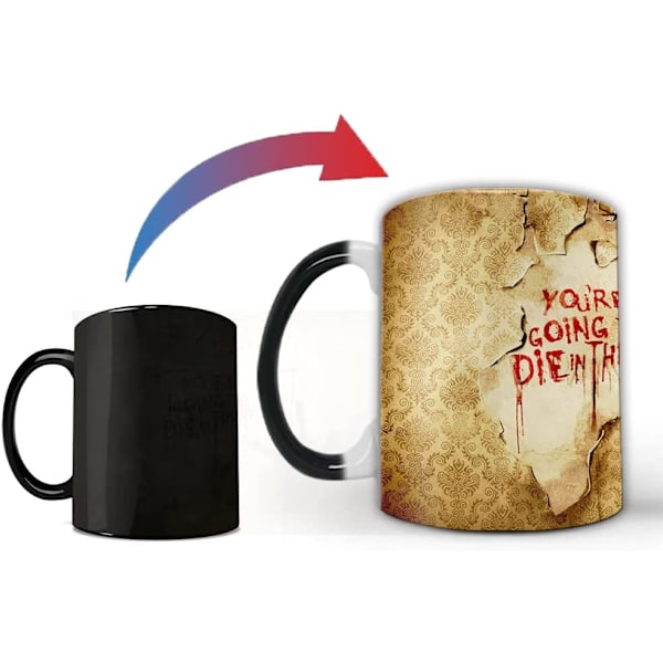 DU KOMMER ATT DÖDÄR INNE - Värme-känslig färgförändrande Walking Dead Kaffe M