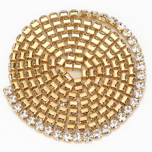 DIY Resin Diamond Crystal Rhinestones Kedja Trim Band Rulle Sy Hantverk Dekoration (#02)