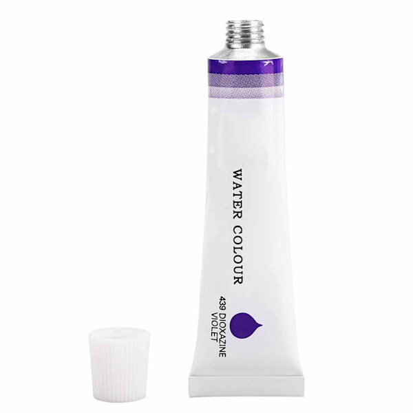 12 stk. lilla akvarelmaling pasta pigment blæk aluminium tube 12ML øve tegning kunstmaterialer