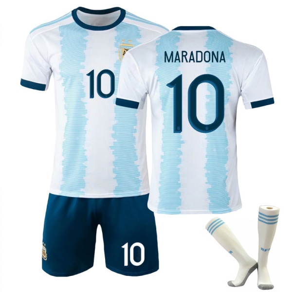 Maradona Retro Jubileumströja Barn Vuxna Fotbollströja Träningströja SuitXS