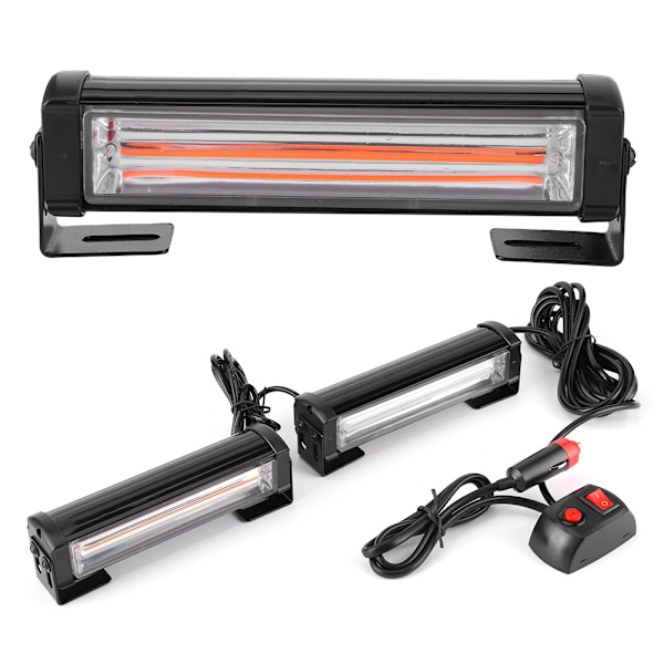1V2 Frontgitter Strobe Lygtepane Høj lysstyrke Bil Advarselsblink 18Wx2  12V-24V