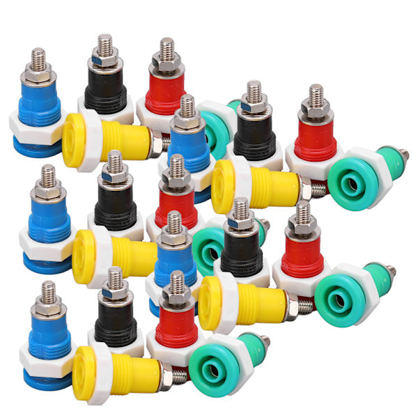 Bananplugg 4mm God elektrisk ledningsevne Stabile transmisjonskontaktterminaler for industrielt utstyr