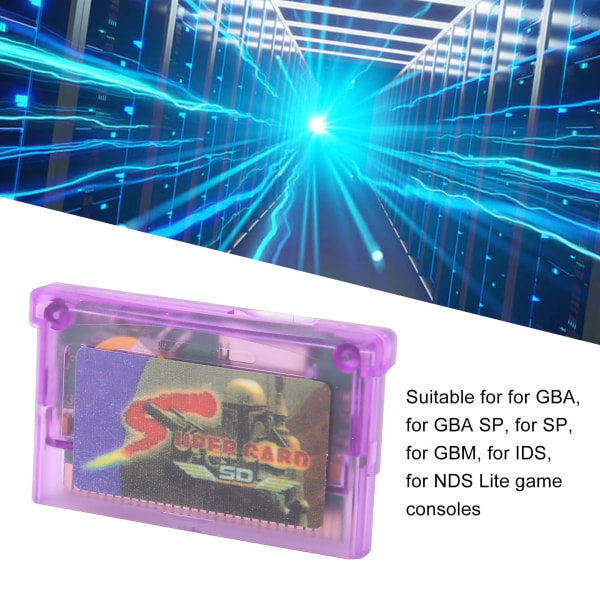Videospillminnekort for GBA for GBA SP for GBM Burning Card Game Flashcards Mini Super Card Support Memory Card